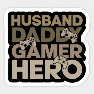 Funny Husband Daddy Gamer Father Gaming Sticker
